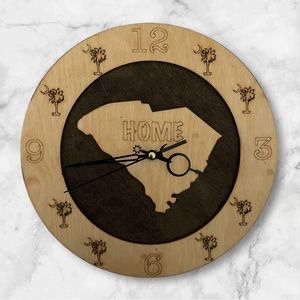 South Carolina Wall Clock, Unique home decor any room, State wall clock